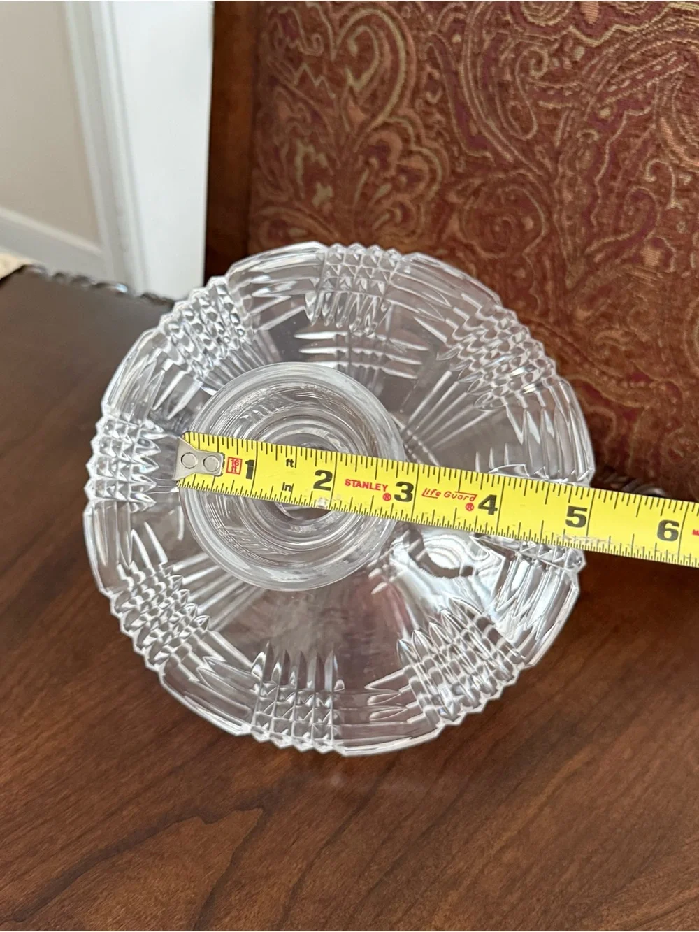 Astral Bovary Lead Crystal Side Resting Decanter Tilt Orbital Barware No Stopper